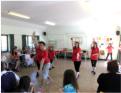 Elliott leads the dancing at the Openday